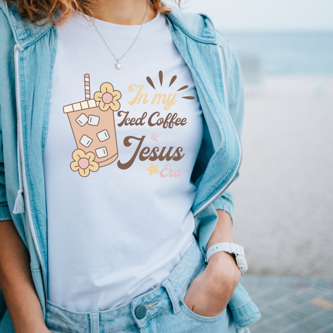 Iced Coffee & Jesus Era Tee