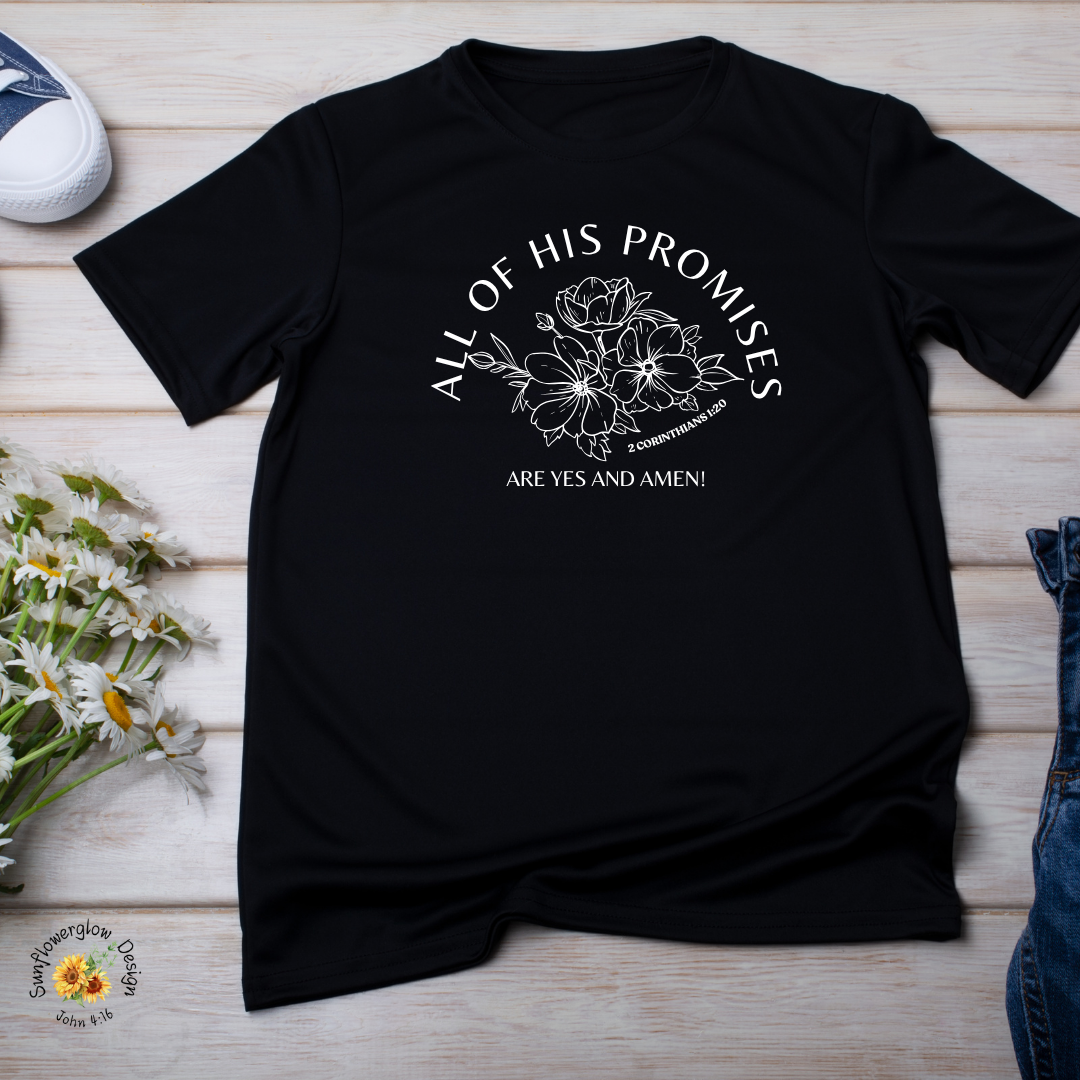 "Yes and Amen" Floral Faith Tee