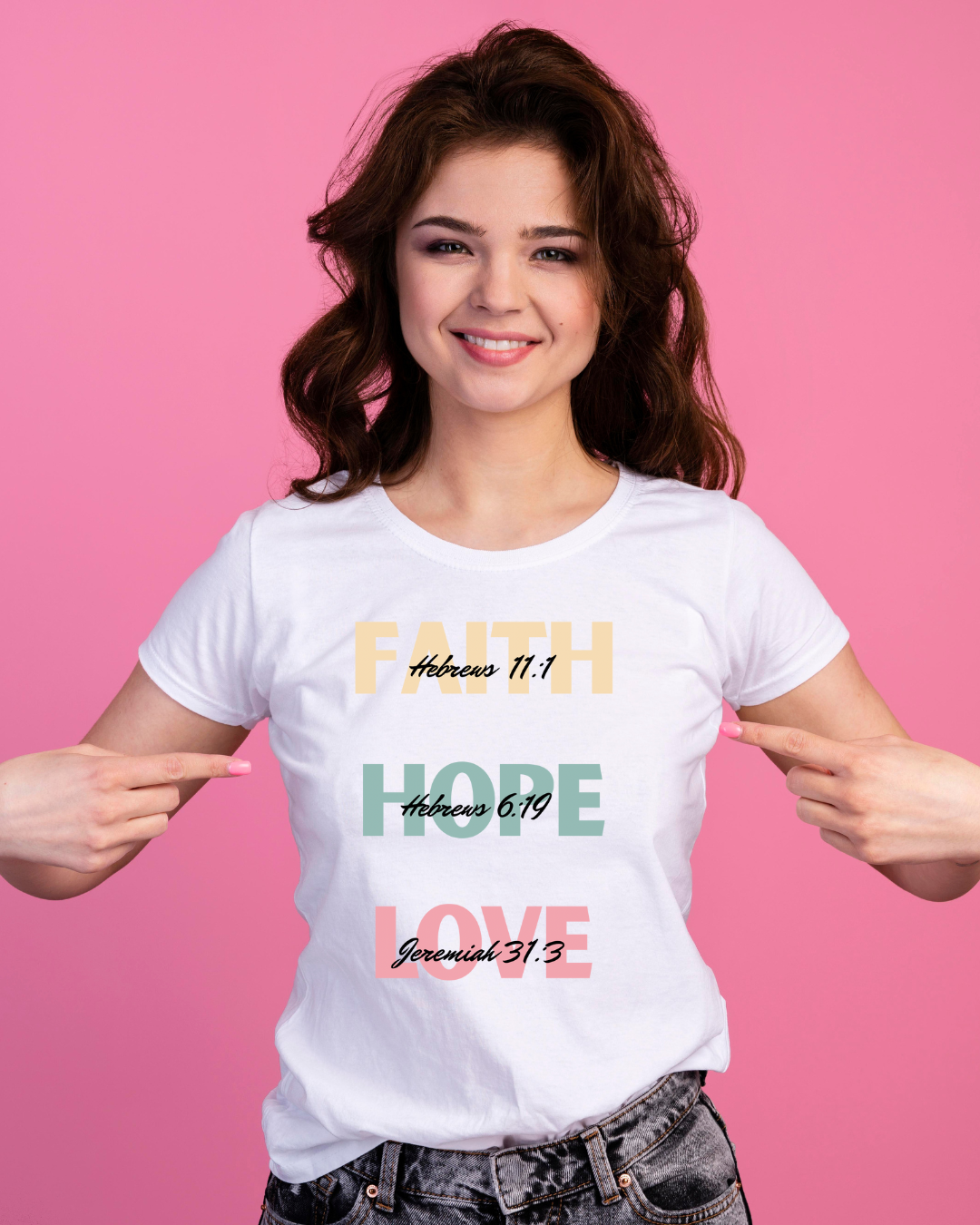 FAITH. HOPE. LOVE - Scripture Tee