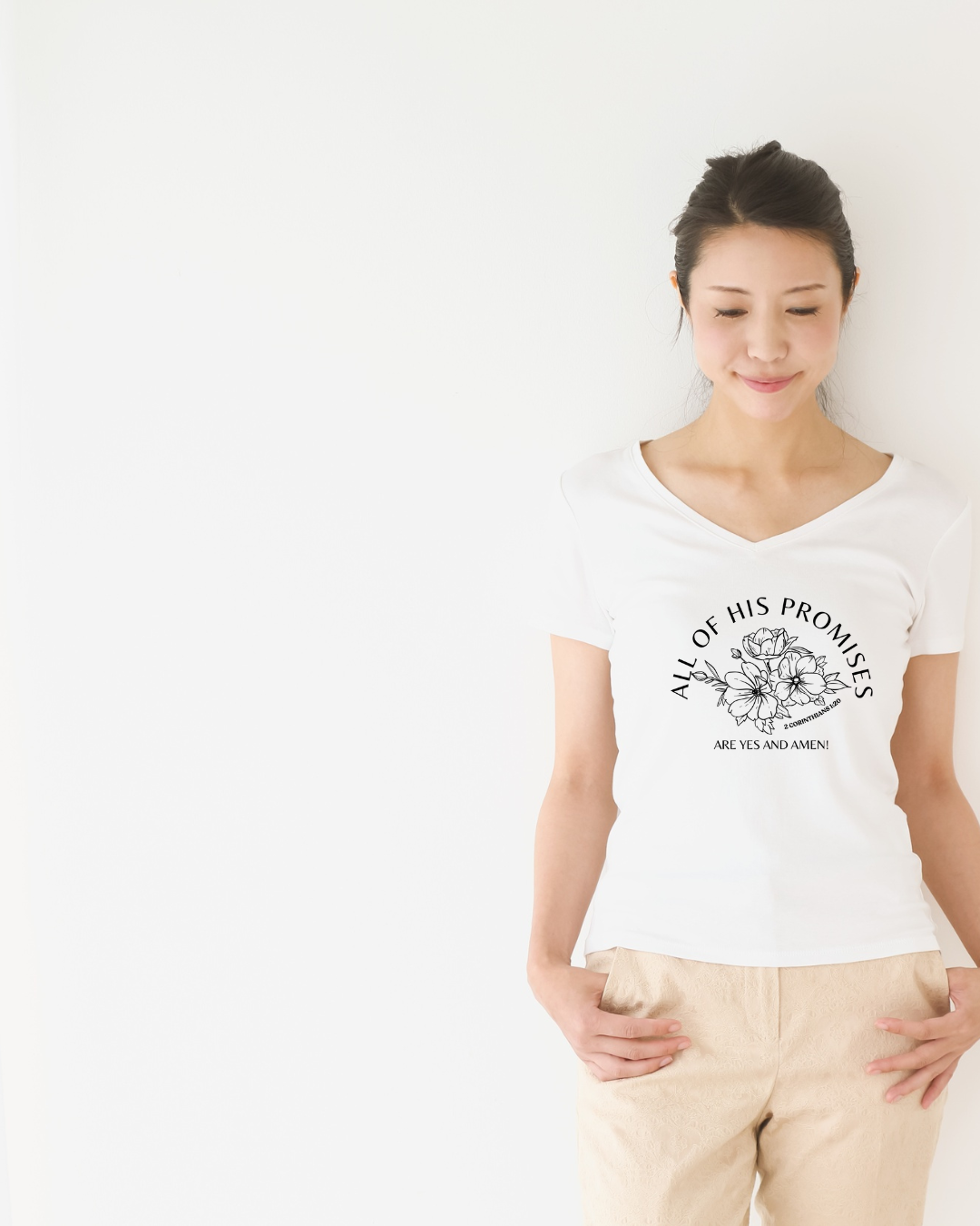 "Yes and Amen" Floral Faith Tee